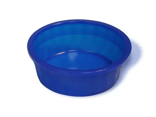 Van Ness Crock Style Heavyweight Translucent Jumbo Bowl, Blue
