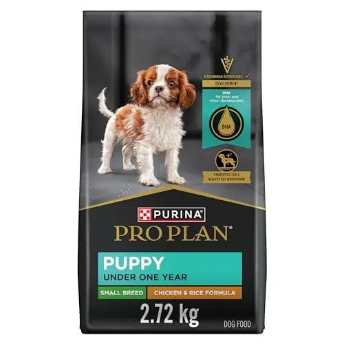 Purina Pro Plan small breed chicken puppy food bag