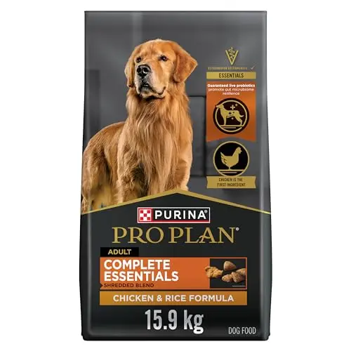 Purina Pro Plan Shredded Blend Adult Chicken and Rice dry dog food bag