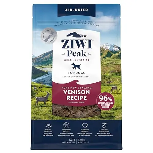 ZIWI Peak air-dried venison dog food bag