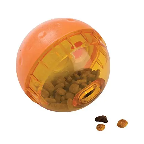 Assorted colour IQ treat ball with adjustable opening