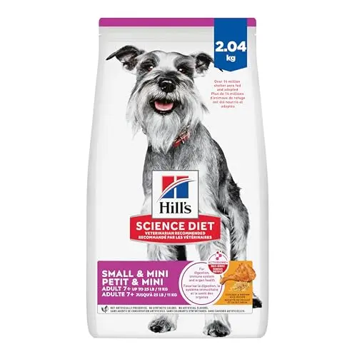 Hill's Science Diet Senior 7+ Small & Mini dry dog food bag