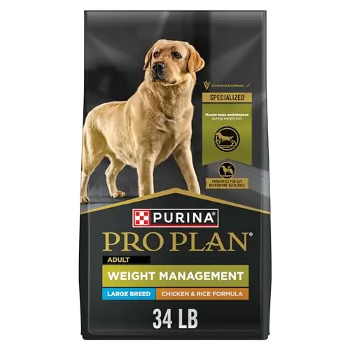 Purina Pro Plan Weight Management large breed dog food bag
