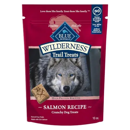 Bag of Blue Buffalo Wilderness Trail Treats Salmon Biscuits