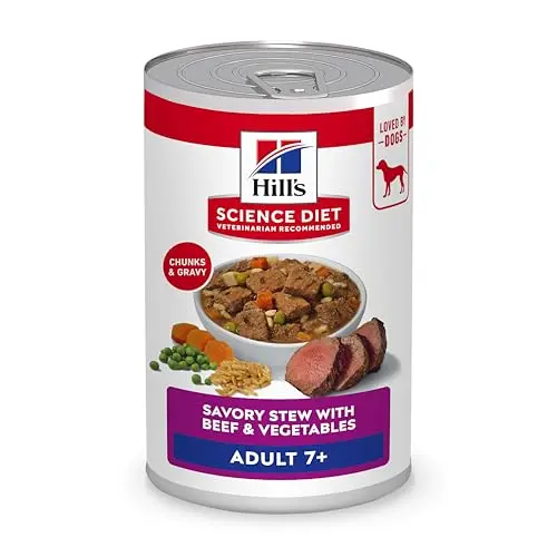 Hill's Science Diet Adult 7+ Beef & Vegetables Stew canned dog food