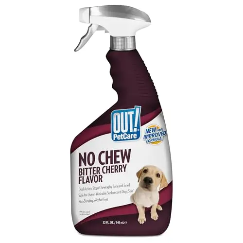OUT! PetCare Bitter Cherry No Chew spray bottle