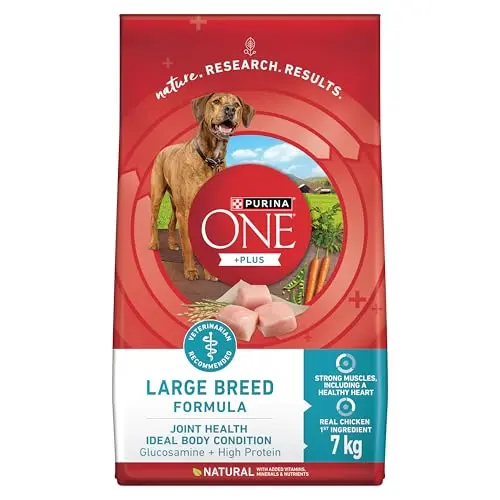 Purina ONE Dry Dog Food, +Plus Large Breed with Chicken bag