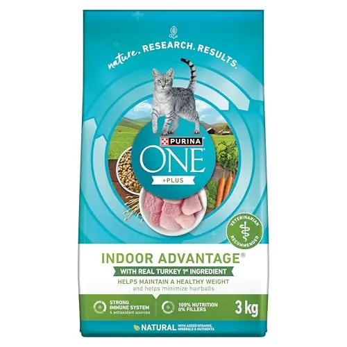 Purina ONE +Plus Dry Cat Food, Indoor Advantage Turkey bag