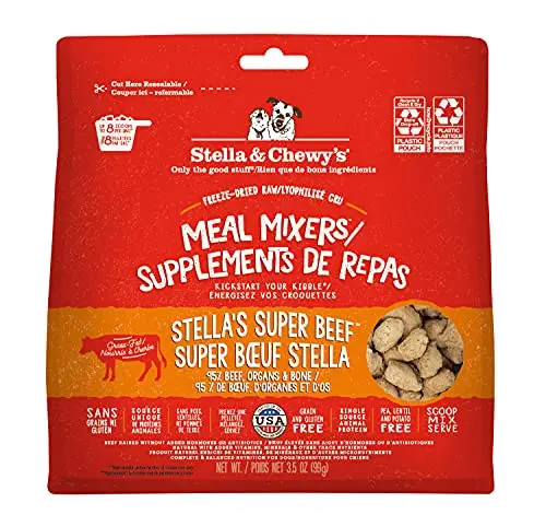 Stella & Chewy's Super Beef Meal Mixer freeze-dried raw dog food topper
