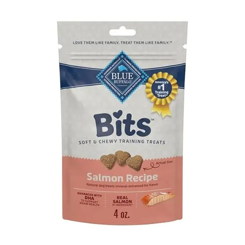 Bag of Blue Buffalo BLUE Bits Salmon Training Treats