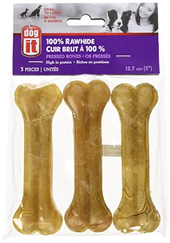 Dogit Pressed Rawhide Knuckle Bone medium 3-pack