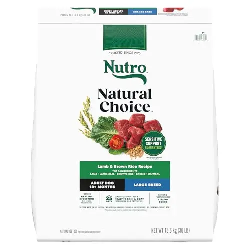 Nutro Natural Choice Large Breed lamb and rice dry dog food bag