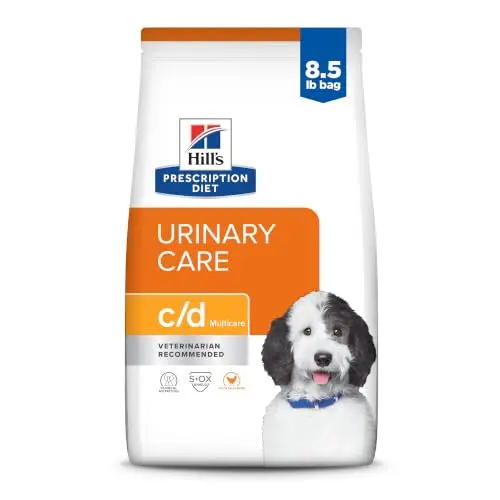 Hills Prescription Diet c/d Urinary Care dry dog food bag, chicken flavor, for adult dogs
