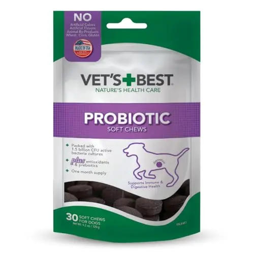 Vet's Best Probiotic Soft Chews for Dogs supplement