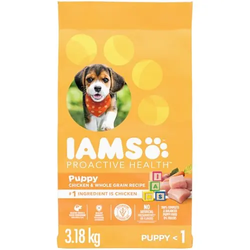 IAMS Proactive Health puppy chicken dry food bag