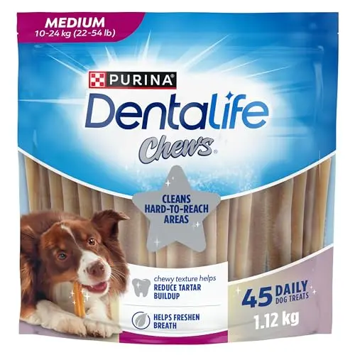 DentaLife medium breed dental dog treats star shape