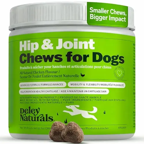 Deley Naturals Hip and Joint Supplement soft chews for dogs