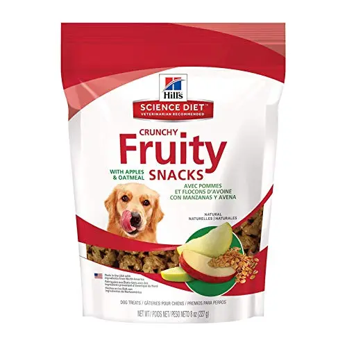 Hill's Science Diet Fruity Crunchy Apples & Oatmeal dog treats bag