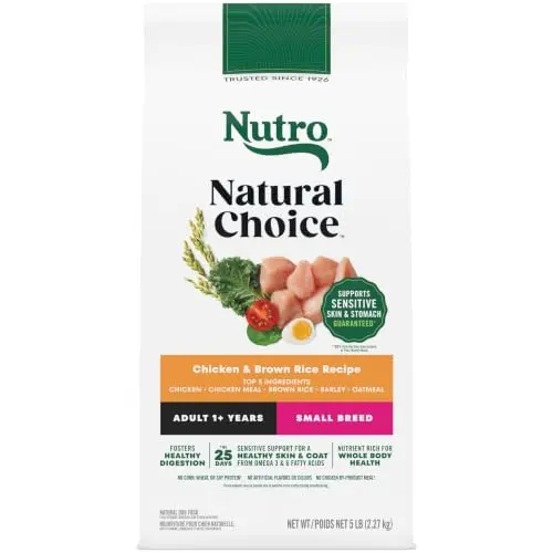 Nutro Natural Choice Small Breed Adult Dry Dog Food Chicken & Brown Rice bag