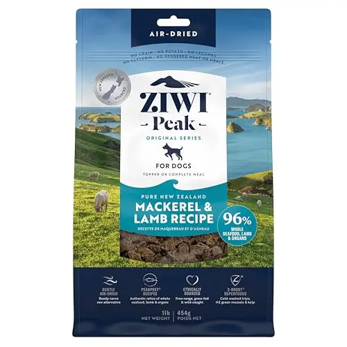 Bag of ZIWI Peak air-dried mackerel & lamb dog food