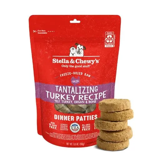 Stella & Chewy's Freeze-Dried Raw Dinner Patties Turkey Recipe