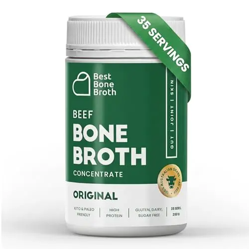 Best Bone Broth grass-fed beef bone broth concentrate in a bottle