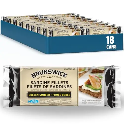 Brunswick Golden Smoked Sardine Fillets can