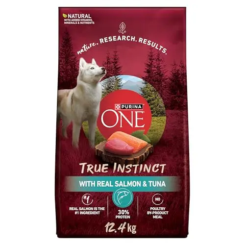 Purina ONE True Instinct Salmon & Tuna dry dog food bag