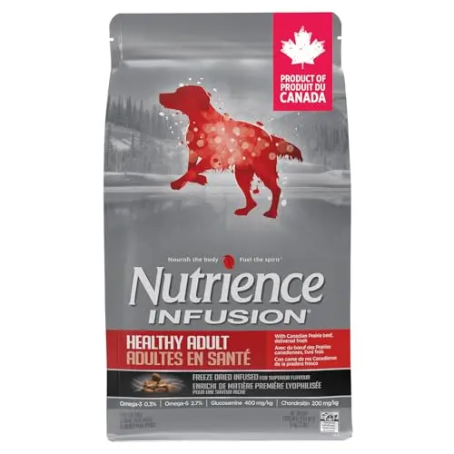 Nutrience Infusion Healthy Adult Dog Food Dry, Freeze-Dried Canadian Beef bag
