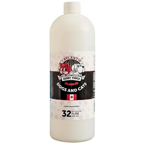 Bunny Punch Pure Atlantic Salmon Oil for Dogs 32oz bottle