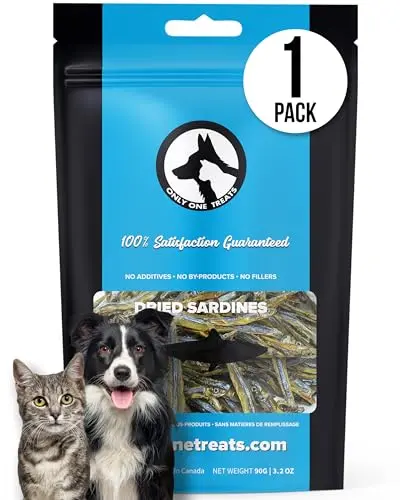 Only One Treats dehydrated sardines for dogs and cats
