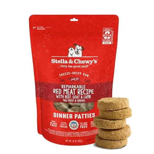 Stella and Chewys Freeze Dried Raw Dinner Patties Red Meat dog food