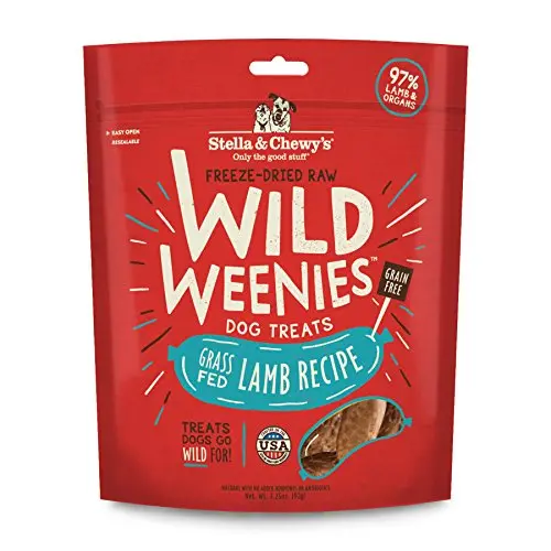 Stella & Chewy's wild weenies freeze-dried raw lamb dog treats