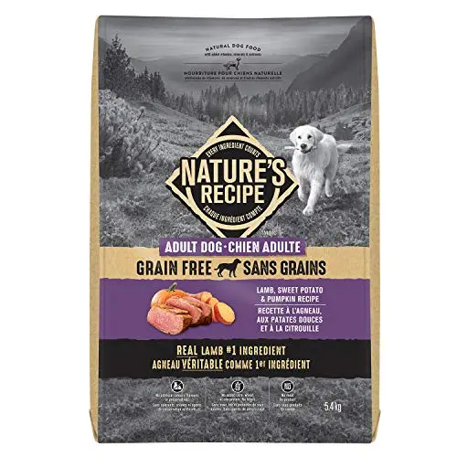 Nature's Recipe Grain Free Lamb dry dog food bag