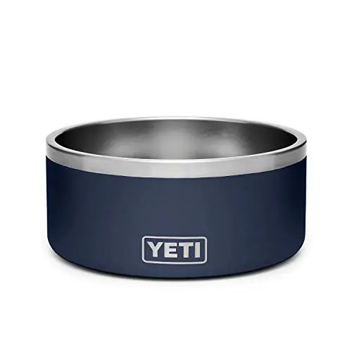 YETI Boomer 8 navy stainless steel dog bowl