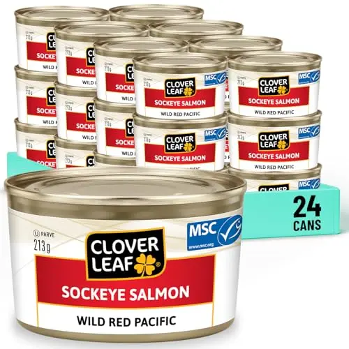 Clover Leaf wild red Pacific sockeye salmon can