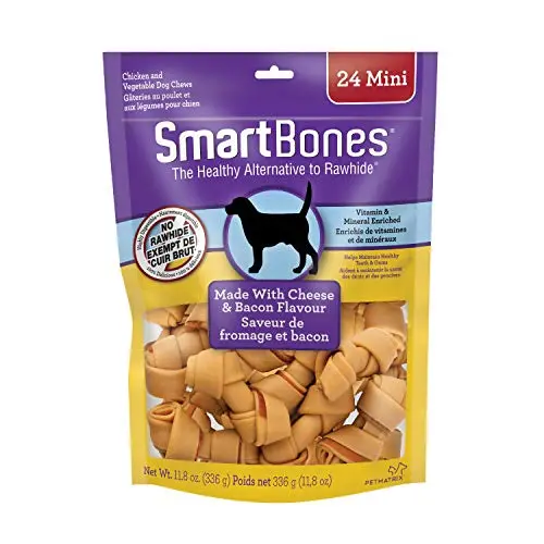 SmartBones Bacon & Cheese Mini Dog Bones