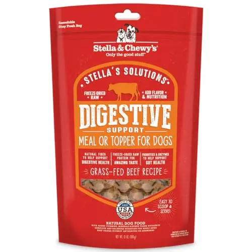 Stella & Chewy's Digestive Support freeze-dried raw beef dog food