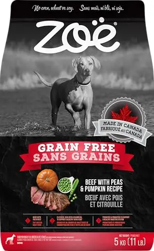 Zoe Grain Free Dog Food, All Breeds, Beef with Peas & Pumpkin, 5 kg bag