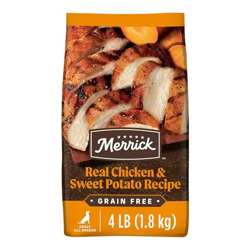 Merrick Grain Free Real Chicken and Sweet Potato dog food bag