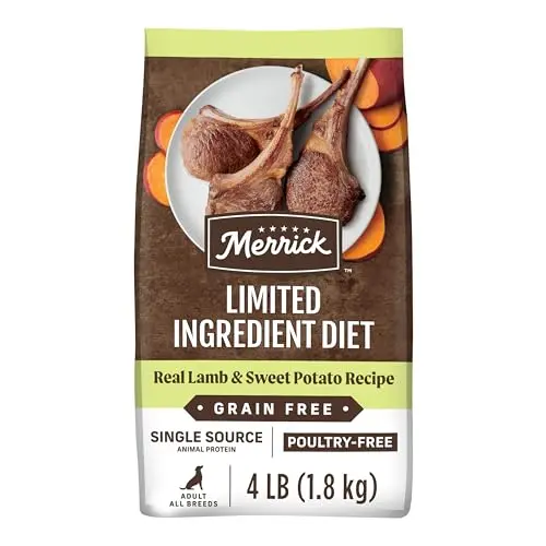 Merrick Limited Ingredient Lamb & Sweet Potato dog food bag