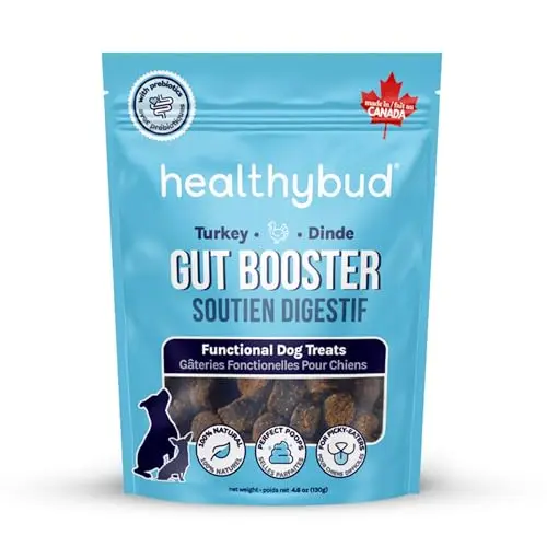 Healthybud Turkey Gut-Friendly Soft Chews resealable pouch