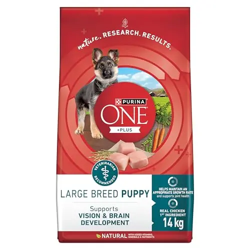 Purina ONE Large Breed Puppy kibble bag
