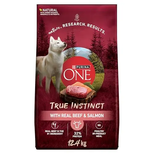Purina ONE True Instinct High Protein Dry Dog Food, Beef & Salmon bag