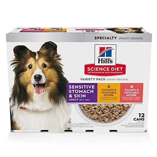 Hill's Science Diet Adult Sensitive Stomach & Skin Canned Dog Food Variety Pack
