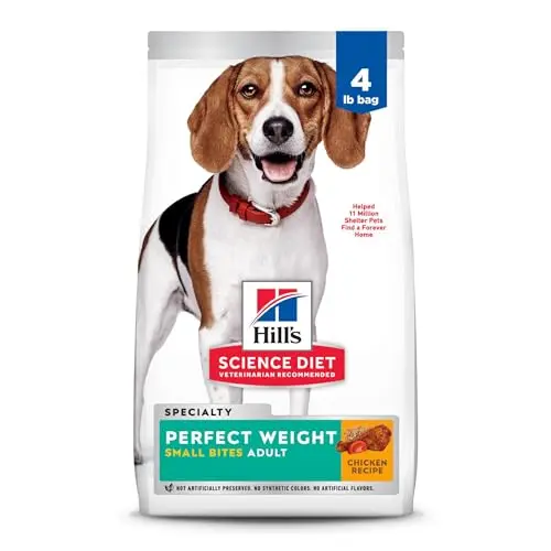 Hill's Science Diet Adult Perfect Weight Small Bites Chicken Recipe Dry Dog Food bag