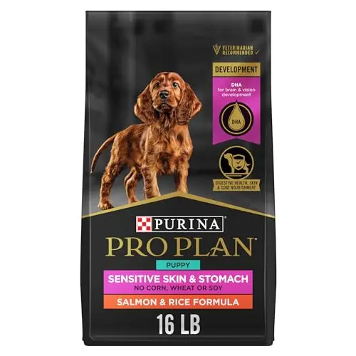 Purina Pro Plan Development Sensitive Skin & Stomach Salmon & Rice dry dog food bag
