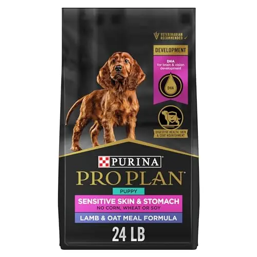 Purina Pro Plan Sensitive Skin & Stomach Lamb & Rice puppy dry dog food bag