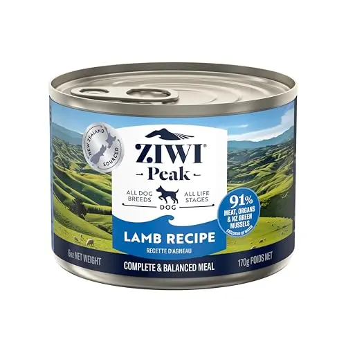 ZIWI Peak Canned Lamb dog food cans