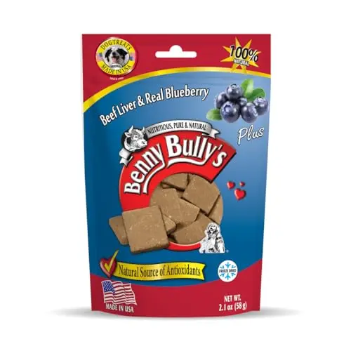 Benny Bullys Beef Liver Plus Blueberry Freeze-Dried Dog Treats